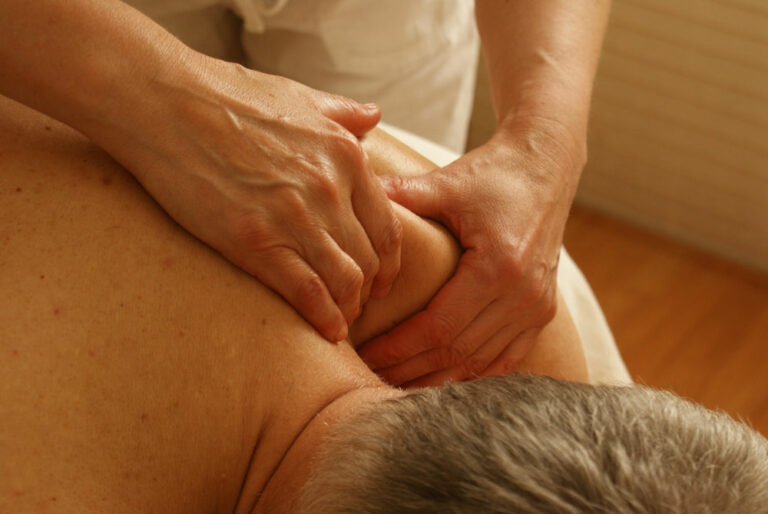 connection between quality of life and health image, picture of someone being professionally massaged, massage therapy nelson